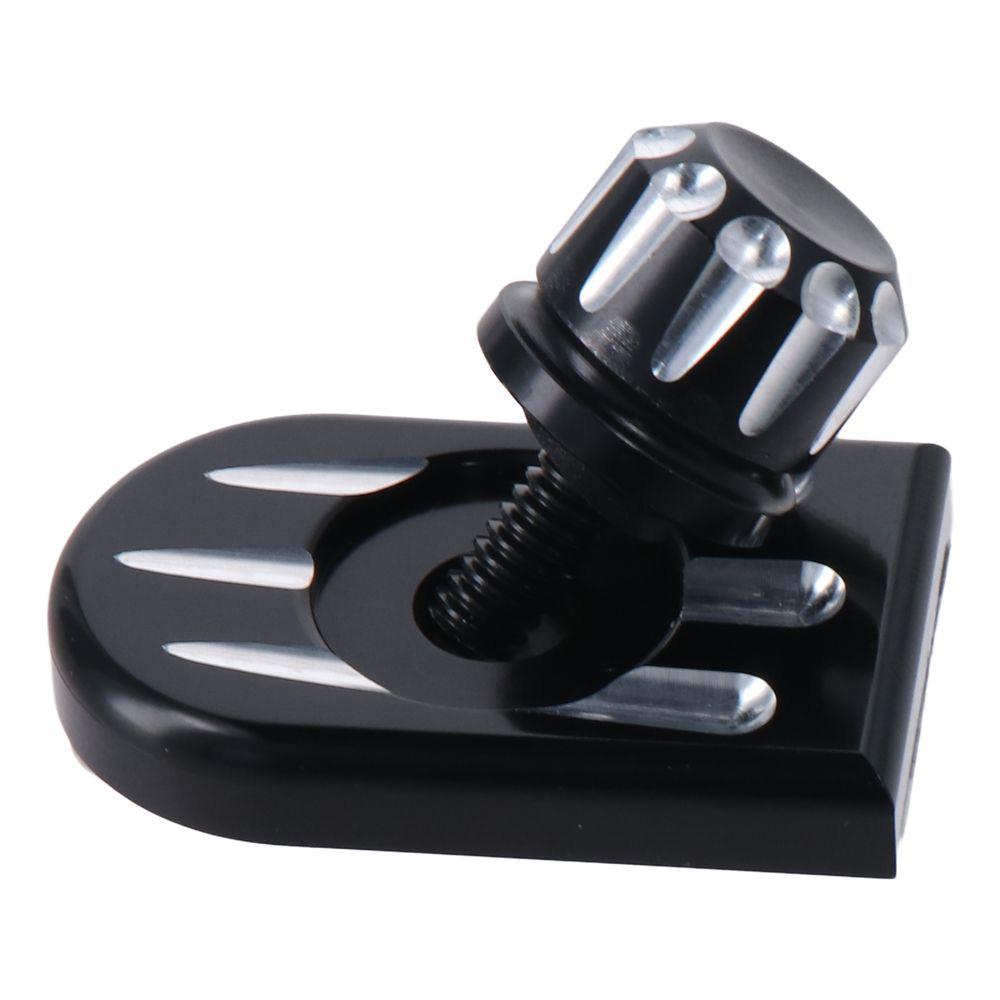1 Set Black Motorcycle Seat Bolt Rear Side Tab Screw Kit Tab Mount Kit Fit for Harley