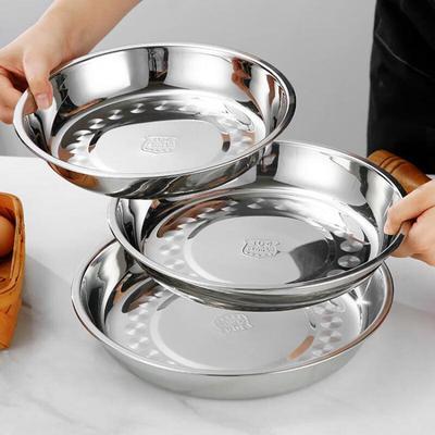 Wutuo 304 Edelstahl Tiefe Runde Obstteller Set