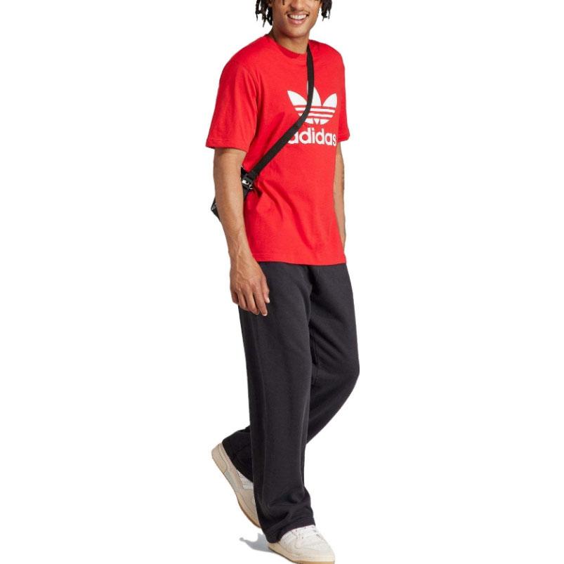 adidas T-shirt Adicolor Trefoil Lepszy Karmazynowy Męski Streetwear IR8009
