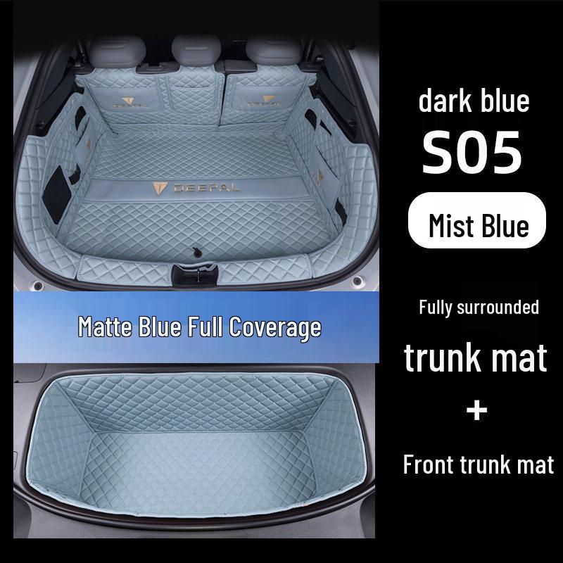 Deep Blue S05 Trunk and Compartment Mat for Car Interior Decoration - Full Coverage