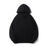 Men's Casual Thick Terry Cloth Hoodie: Heavyweight Pure Cotton Sweatshirt - Loose Fit, Solid Color, American Style for Autumn/Winter.
