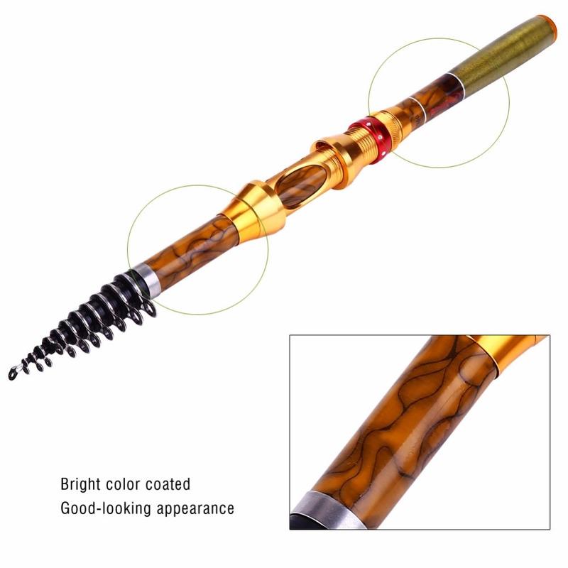 SOUGAYILANG 1.8-3.6M Telescopic Fishing Rod Carbon Fiber Fishing Spinning Fishing Pole Fishing Tool