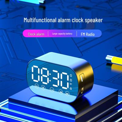 New Wireless Bluetooth Speaker Alarm Clock with Mini Card Slot