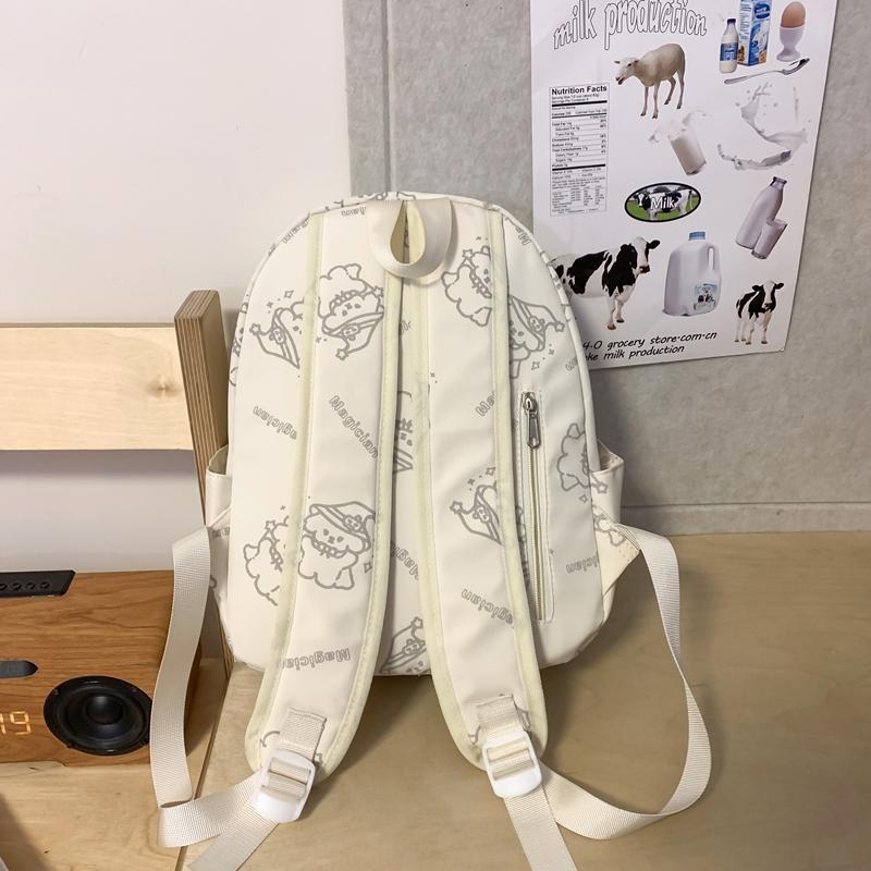 Студенческий школьный рюкзак с мультяшным принтом для девочек — фото 14