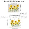 Sunflower Sunshine Colorful Glass Static Sticker Home Decoration Window Glass Sticker