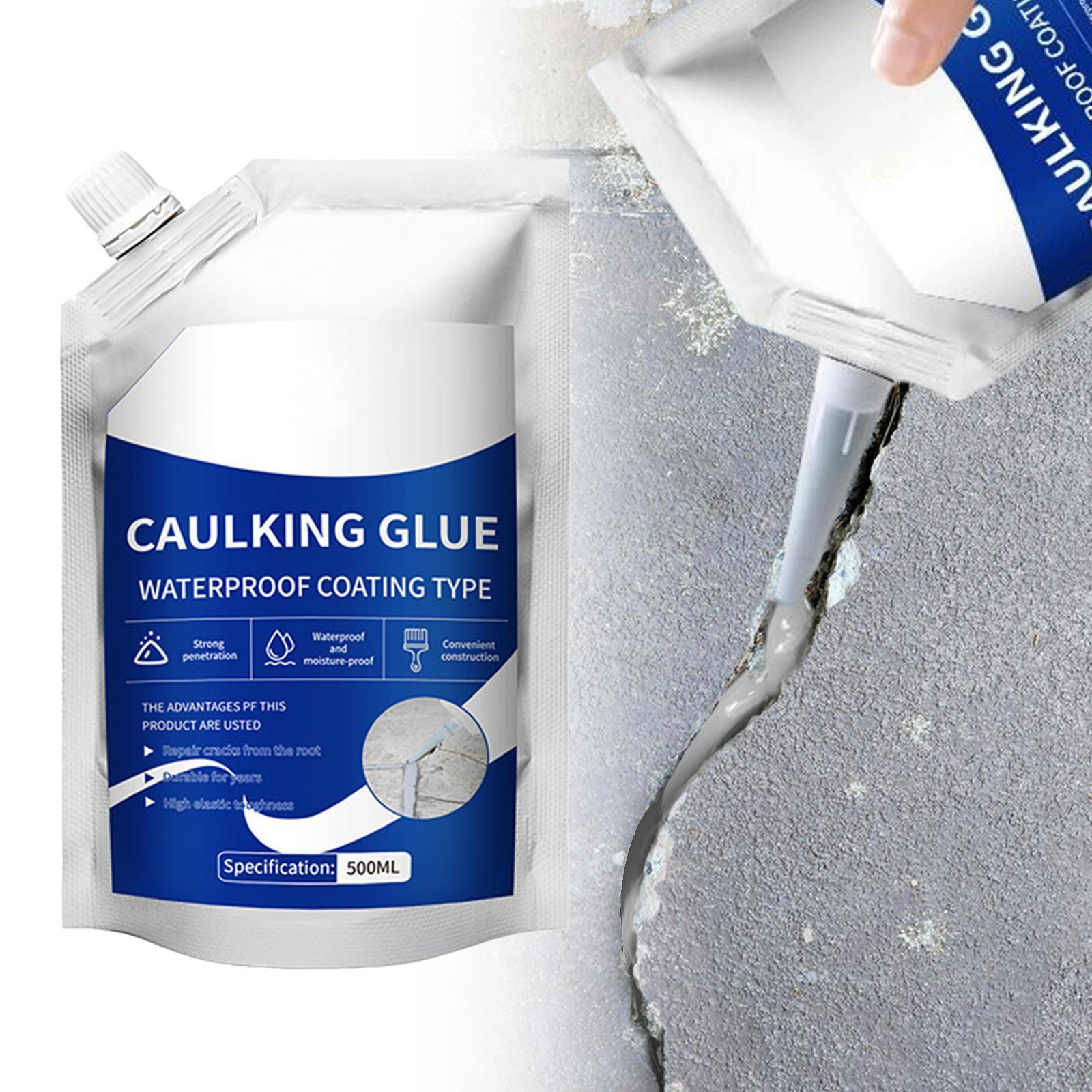 

500ml Caulking Glue Waterproof Sealant Multiuse Floor Joint Filling Repair Sealing for Roofs чорний