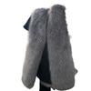 Winter medium and long imitation fox fur vest thermal vest women's vest fluffy coat