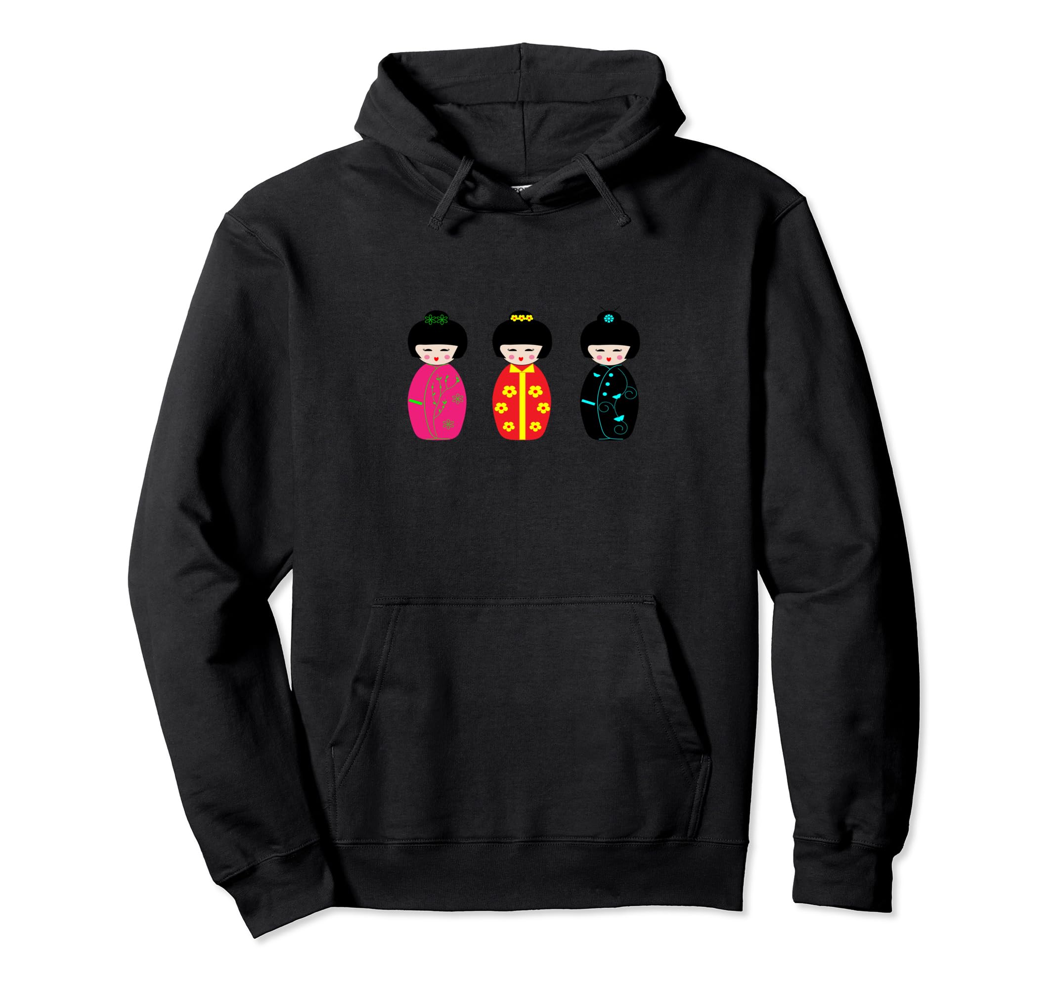 

Kokeshi Doll Hoodie чёрный