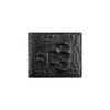 Men's Slim Crocodile Pattern Card Holder Wallet with Money Clip and Multiple Card Slots