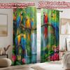 2D flat Photography Backdrop Photography Banner Colorful Parrots in Jungle 100% Polyester Holiday Decorations Use for