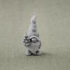 Flower Gnome Figurine, 3D Printed Small Gnome Garden Statue, Cute Dwarf Ornament for Yard, Lawn, Patio Decor
