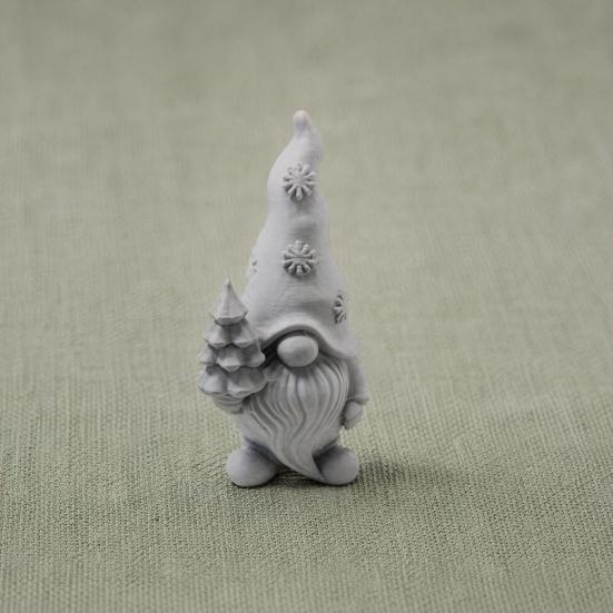Flower Gnome Figurine, 3D Printed Small Gnome Garden Statue, Cute Dwarf Ornament for Yard, Lawn, Patio Decor