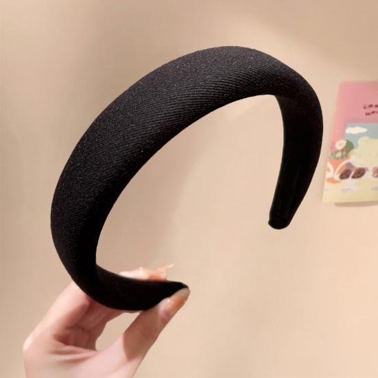 Women Headband Thick Sponge Filling Natural Face Shaping Headband Comfortable High Cranium Head Band Autumn Winter Hair