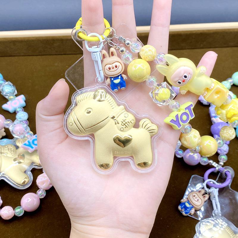 Shuibei 999 Gold Little Horse Zodiac Cartoon Phone Charm Pendant Without Gold