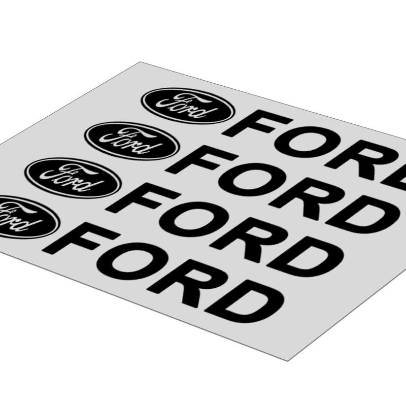 4 ks Samolepka 3D kliky dveří auta Samolepky na pneumatiky a zpětná zrcátka pro Ford Focus Mk2 Mk3 Fiesta Ranger Mondeo S-MAX Kuga Mustang