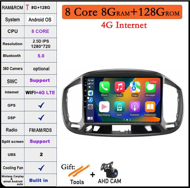 Car Android Radio Stereo For FIAT UNO 2014 - 2020 DSP Car Carplay Multimedia Player Navigation GPS WIFI Autoradio Audio