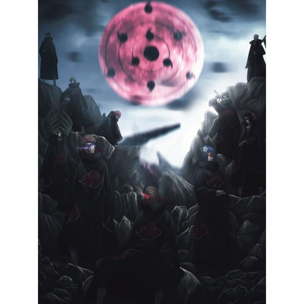 Naruto Akatsuki 2026 Nowe Malowanie Diamentami Haft Sztuka Anime Haft Krzyżykowy Mozaika Dżety Rękodzieło Rzemiosło Prezenty dla Dzieci