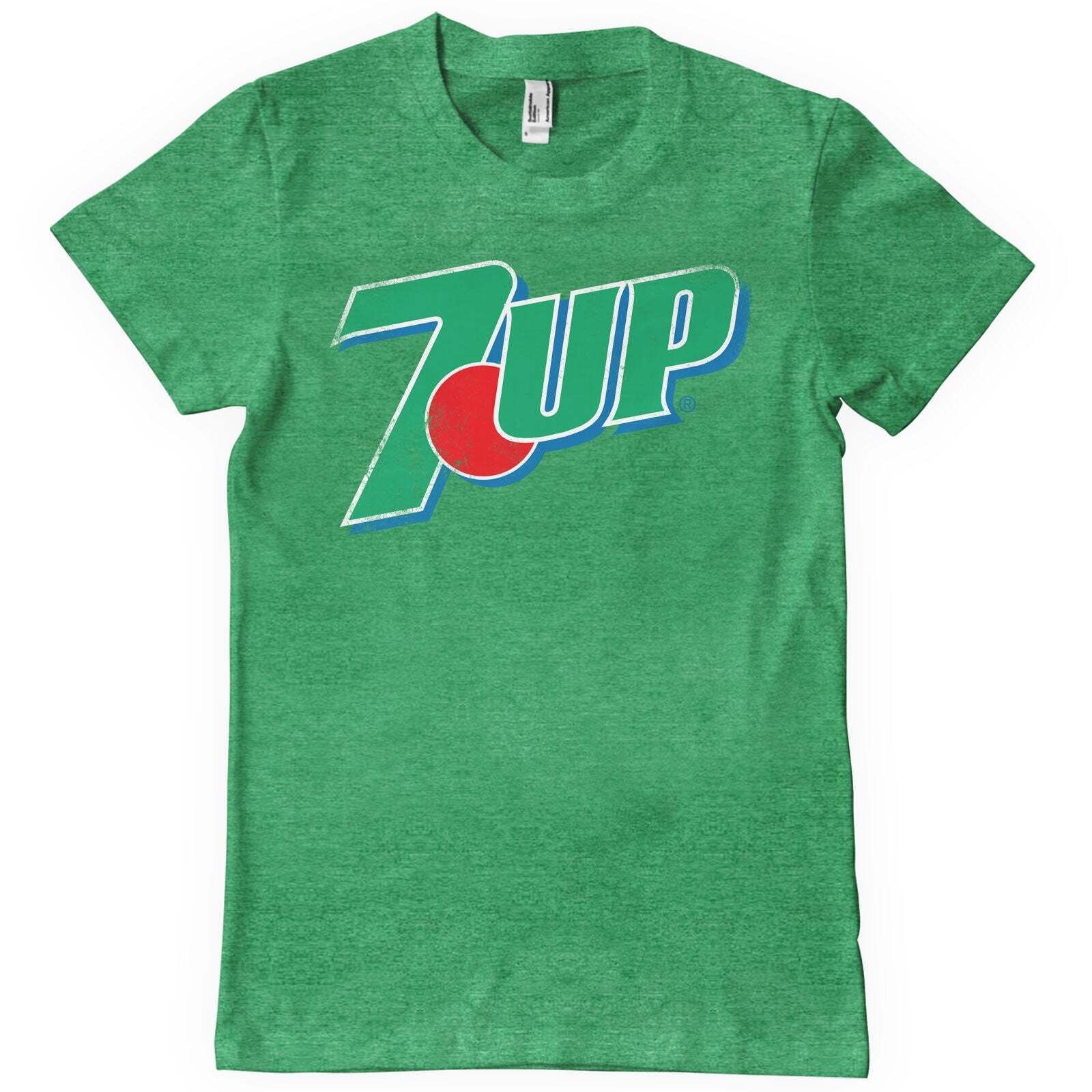 Officially Licensed 7UP 7-UP 80s Washed Logo Mens T-Shirt XL