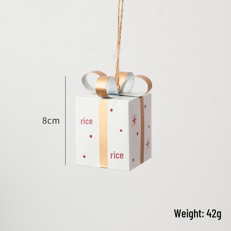 NUCHI Christmas Tree Iron Art Gift Bag Ornament Set