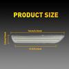 2X LED Strip Front Marker Side Light Lamp Clear For Lens 2010-2014 Ford Mustang