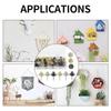 30 Pack Wall Nails for Hanging Double-Headed Nails for Hanging Pictures Decorative Push Pin Hangers Nails for Drywall