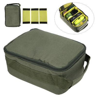 Wasserdichte Angeltasche mit Doppelreißverschluss Rollen-Organizer-Koffer für Angler