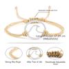 Bohemian Wax Rope Braied Bracelet for Women Men Charm Waves Adjustable Bangles Lucky String Bracelets Friends Gift Wrist Jewelry