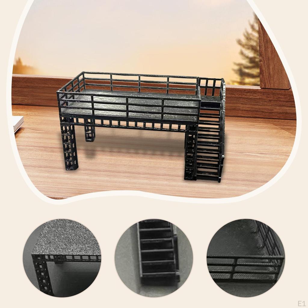 1:64 Scale Steel Frame Exhibition Stand Novelty Classic Two Layer Mini for Auto Kids Boy Girl