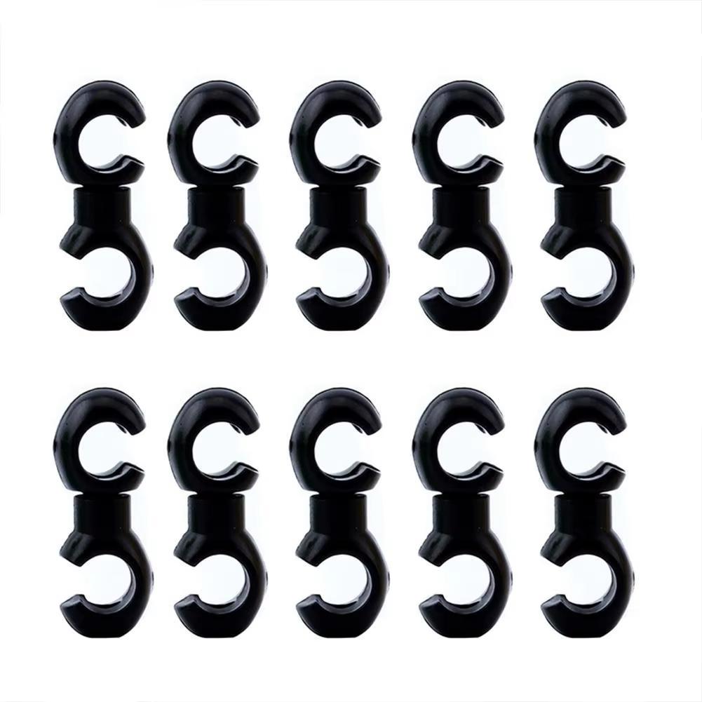 10pcs/set Bike Cross Line Clips Mountain Road Bicycle Brake Gear Cable S Style Clips Cycling Replacement Parts