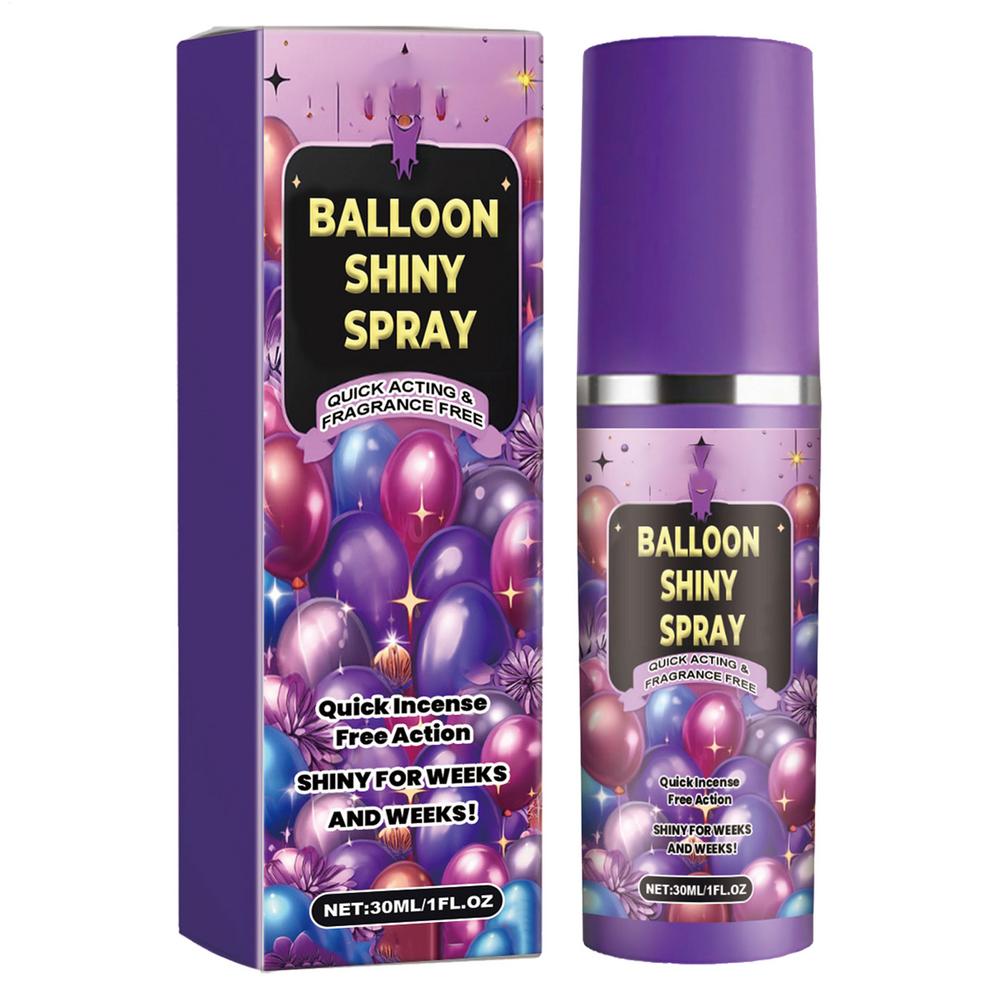 

Balloon Shiny Spray Brightener Spray For Latex Balloons Easy To Use Balloon Shine Spray For Balloon Glow Lasts Longer, Vibrant 30ml