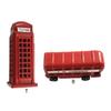 Decorative Fridge Magnets Double Deck British Bus And Telephone Box Fridge Magnet 3D Landmarks