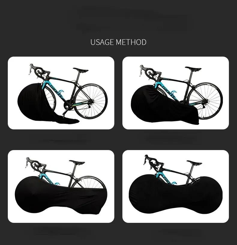 Bicycle Protector Cover MTB Road Cycling Protective Gear Anti Dust Wheels Frame Cover Scratch Proof Storage Bag