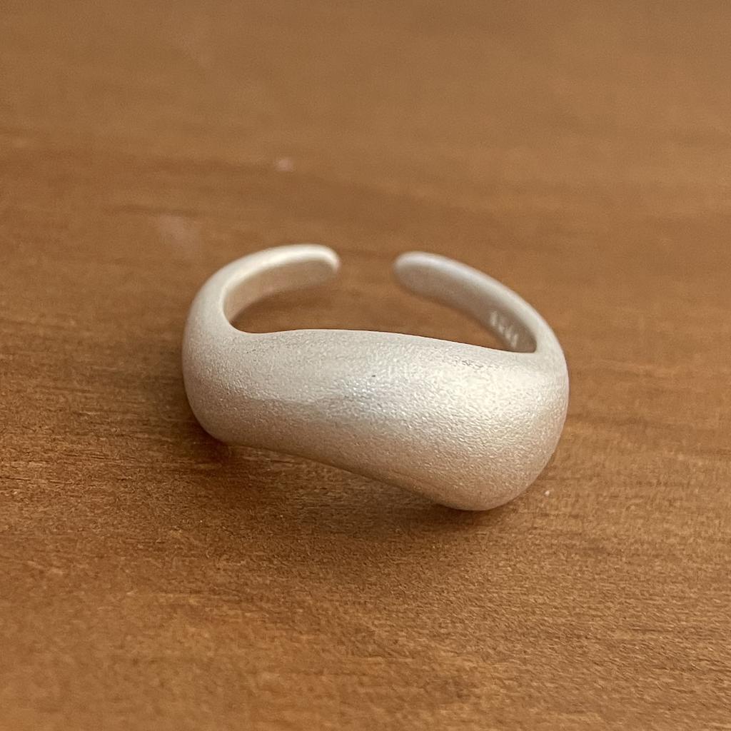 925 Silberringe für Damen Paar Minimalistisch Handgefertigt Einfach Runder Linienring Party Schmuck Geschenk Allergievorbeugend