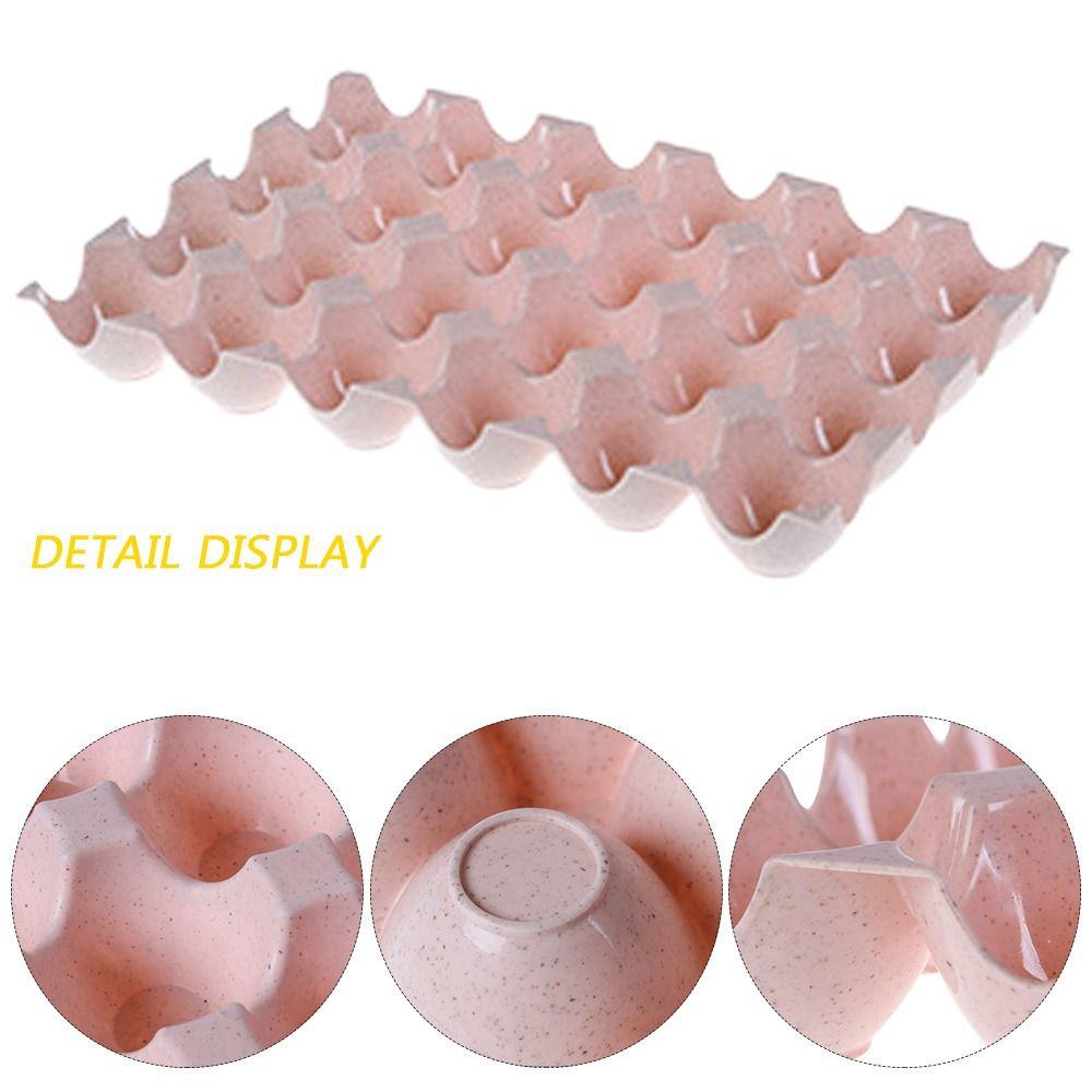 Large-capacity Egg Storage Box 24/15 Grooves Egg Dispenser for Kitchen Trendy Egg Container