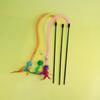 Elastic Net Tube Cat Toy, Hairball and Feather Self-entertainment and Boredom Cat Toys, Pet Supplies