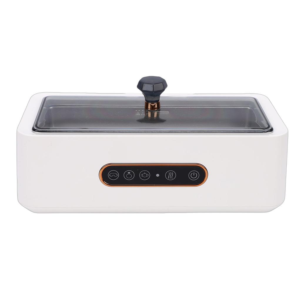 Ultrasonic Jewelry Cleaner 45KHz 270ml 304 Stainless Steel   3 Modes Professional Ultrasonic Machine for Jewelry Glasses Watches White