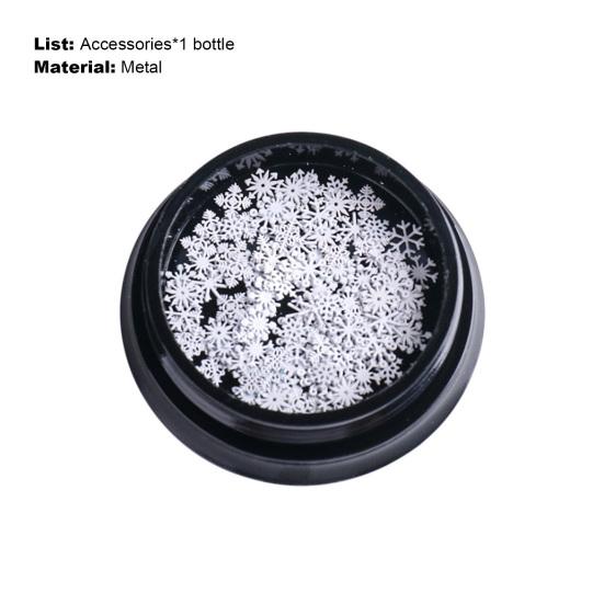 1 Box Nail Flake Snowflake Style 3D Effect Ultra Thin Mixed Manicures Christmas