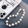Shell Beaded Love Heart Pendant Mobile Phone Chain Phone Charm Mobile Phone Lanyard Phone Strap