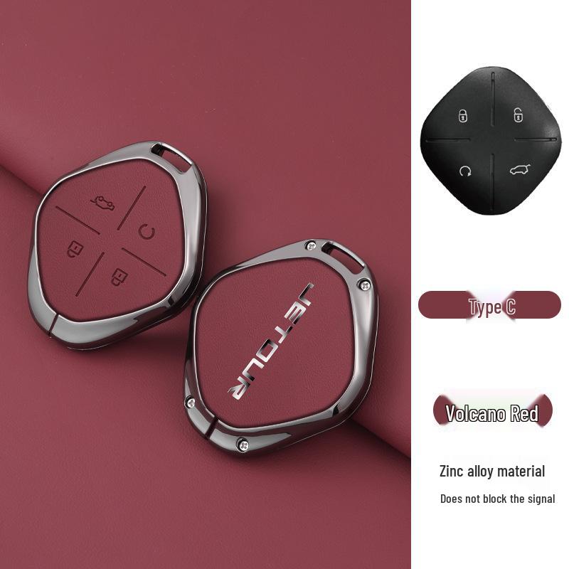 Jetour Dasheng Key Case: 22 Model-Compatible Anti-Lost Car Remote Shell Pendant for Men