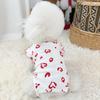 Dog Summer Cotton Shirts Heart Printed Ruffle Sleeveless Puppy Vest Soft Breathable Sweet Pet Outfit for Small Dogs Cats