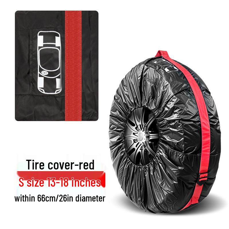 Car Tire Cover and Storage Bag for Spare, Snow, and Drift Tires