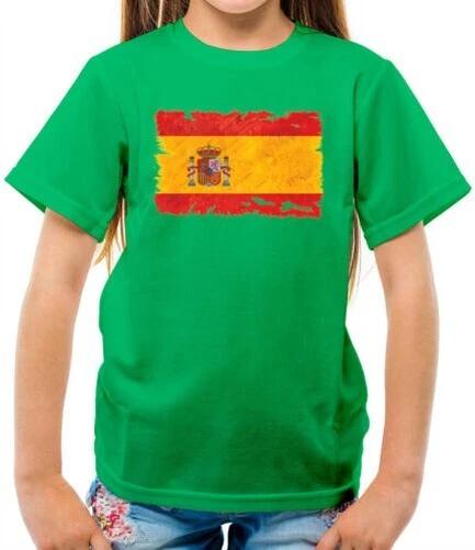 Children s T-Shirt Grunge Flag Of Spain - Madrid - Barcelona - Country - Travel 150