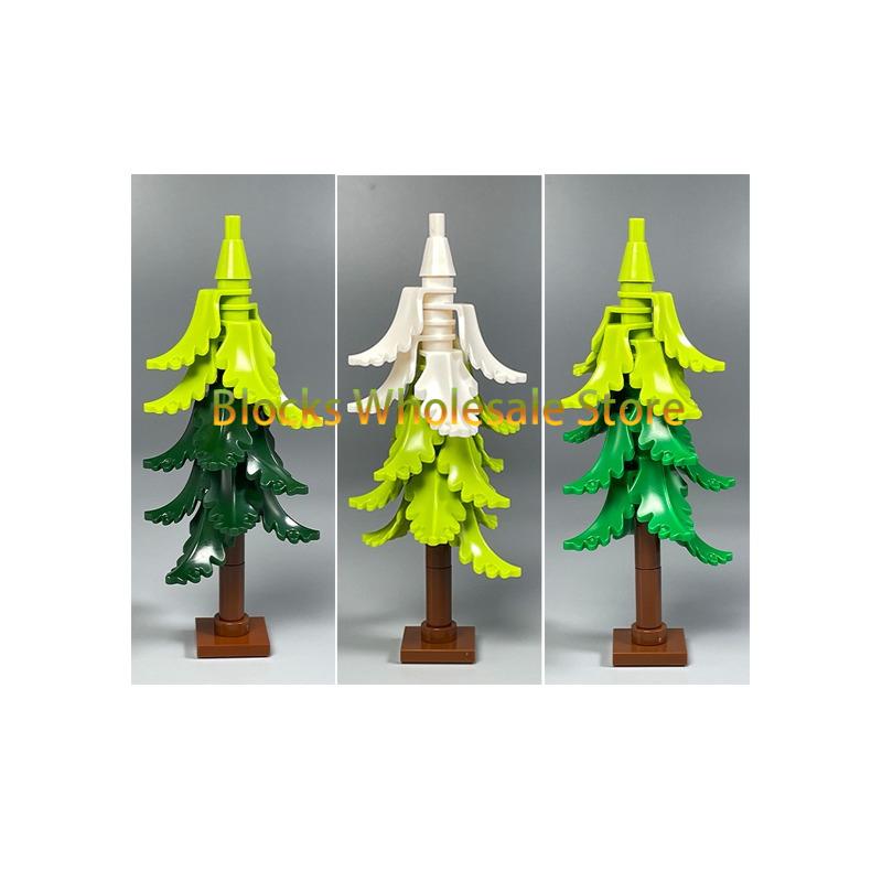 MOC Christmas Gift Present Assembly Toy Small Particle Building Block Set Christmas Tree Fir Tree Scene Desktop Ornament