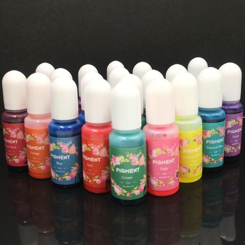 5ml Colorante Altamente Concentrado Pintura para Manualidades Artísticas Pigmento de Cristal Epoxy Tinte para Resina UV Tinta de Difusión Tinta de Alcohol Líquido