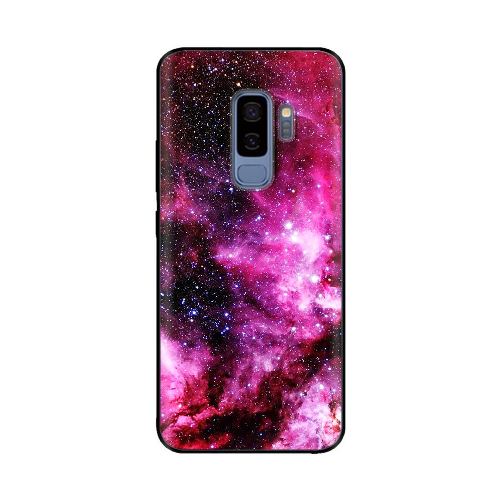 For Samsung Galaxy S9 Case Mobile Phone TPU Silicone Protective Cover for Samsung S9 Plus S9+ S 9 Back Cover Paintted Bumper
