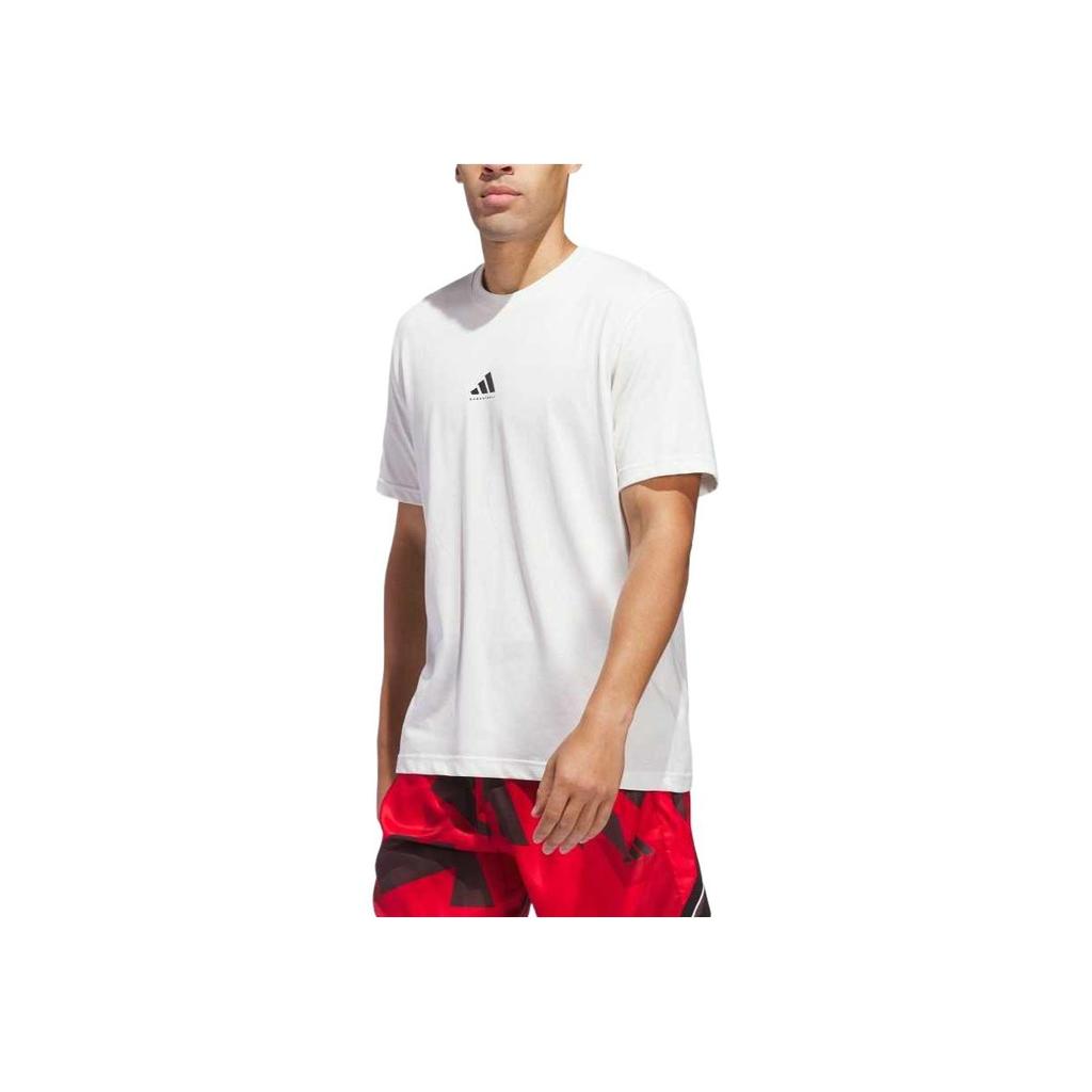 Adidas Comfortable Breathable Soft Skin-Friendly Short Sleeve T-Shirt Men Tops White JI7572