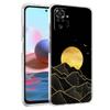 Handyhülle für Xiaomi Redmi Note 15 14 5G 13 12 10 11 Pro Plus 4G 14C 13C 12C Weiche TPU-Hülle Abstrakter Berg Sonnenaufgang Linie