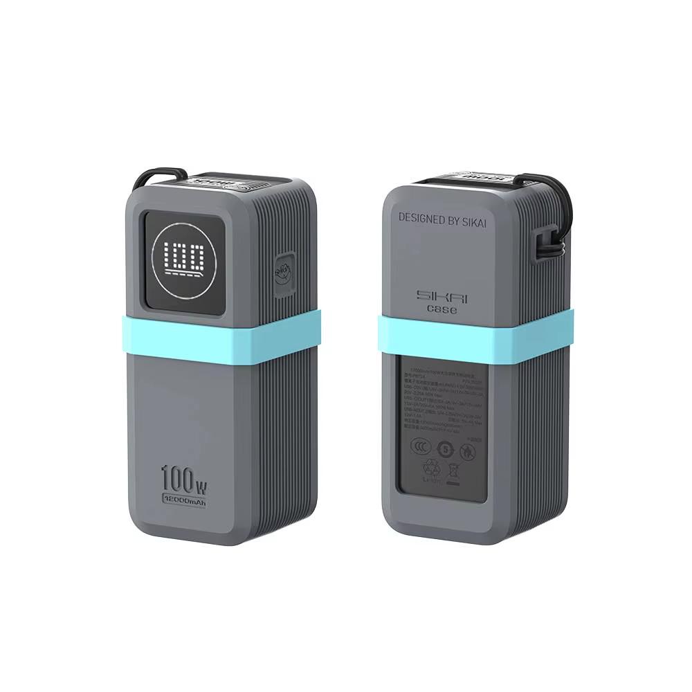 SIKAI Silikon Powerbank Hülle für UGREEN Nexode Mini 100W 12000mAh Powerbank Staubdichte Kratzfeste Abdeckung