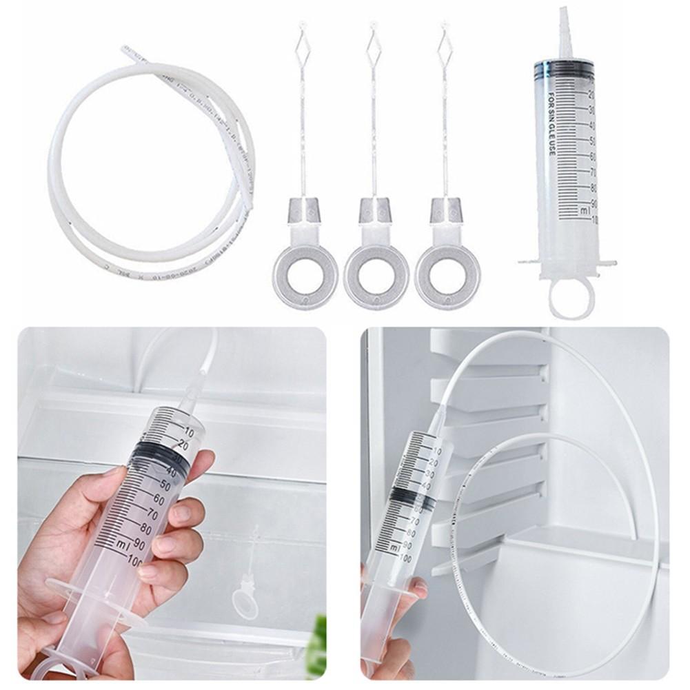 5-teiliges Kühlschrank Reinigungsset - Ablaufrohr Bürste & Werkzeuge