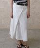 SIGREAT Drape Wrap Skirt_White